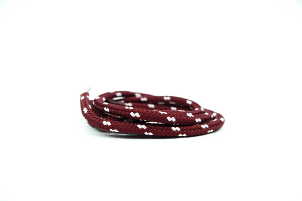 Burgundy/Pink Dots 38" - Rope LacesUltra Boost - No Agenda