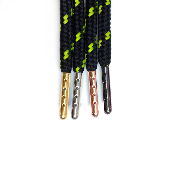 Black/Neon Yellow Dots 32" - Rope LacesNMDs - No Agenda